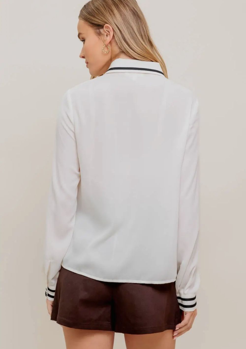 ♡ Bluse mit Kontraststreifen