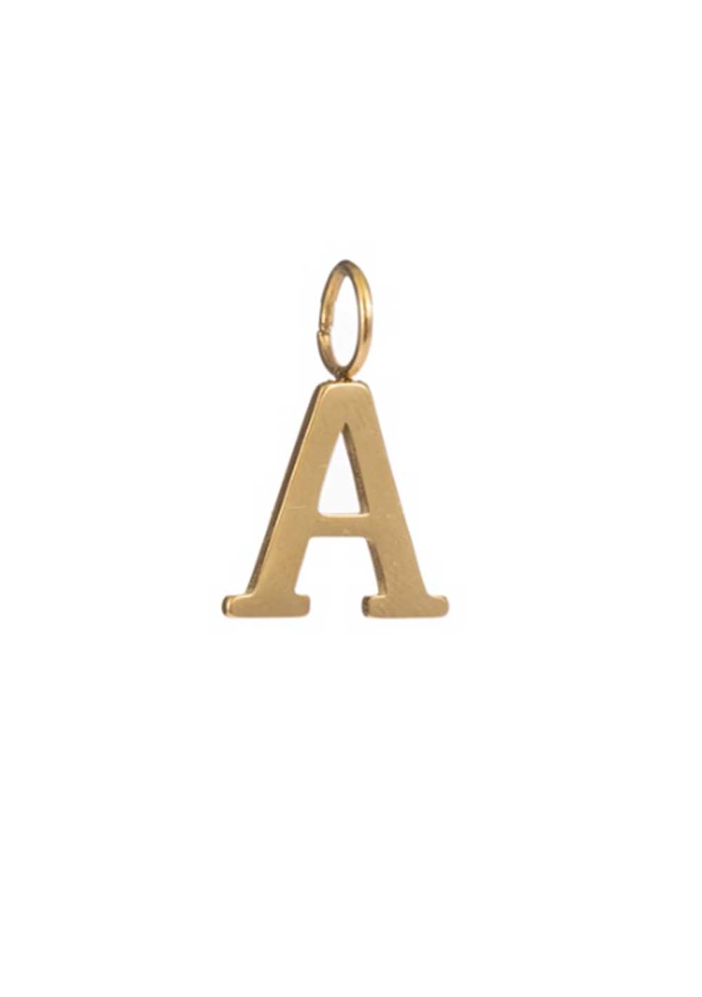 ♡ Goldfarbener Letter Charm