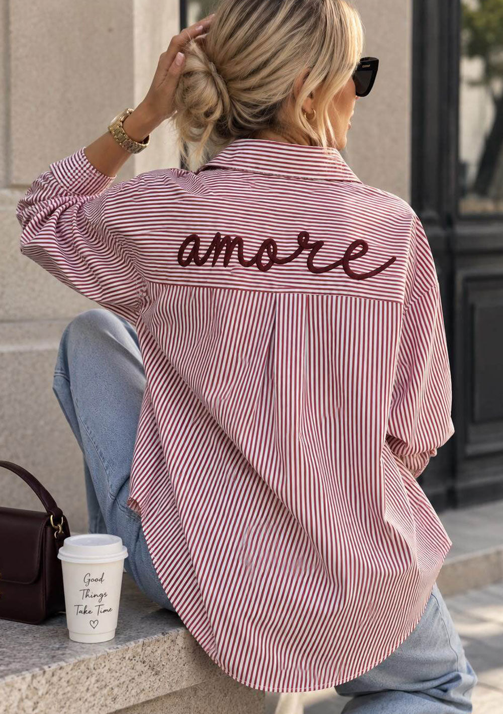 ♡ Streifenbluse „Amore“