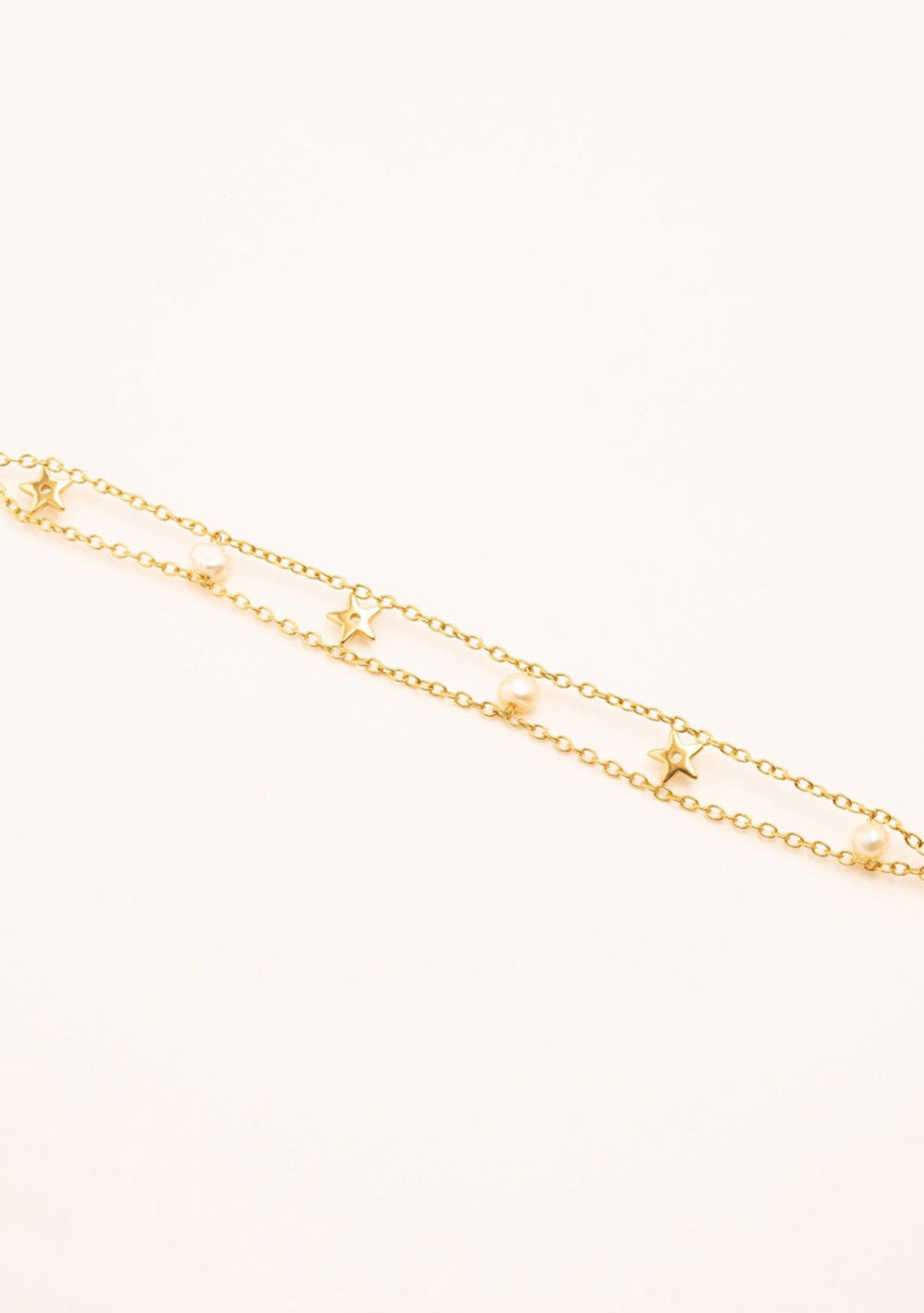 ♡ Doppelarmband mit Sternen und Steinen