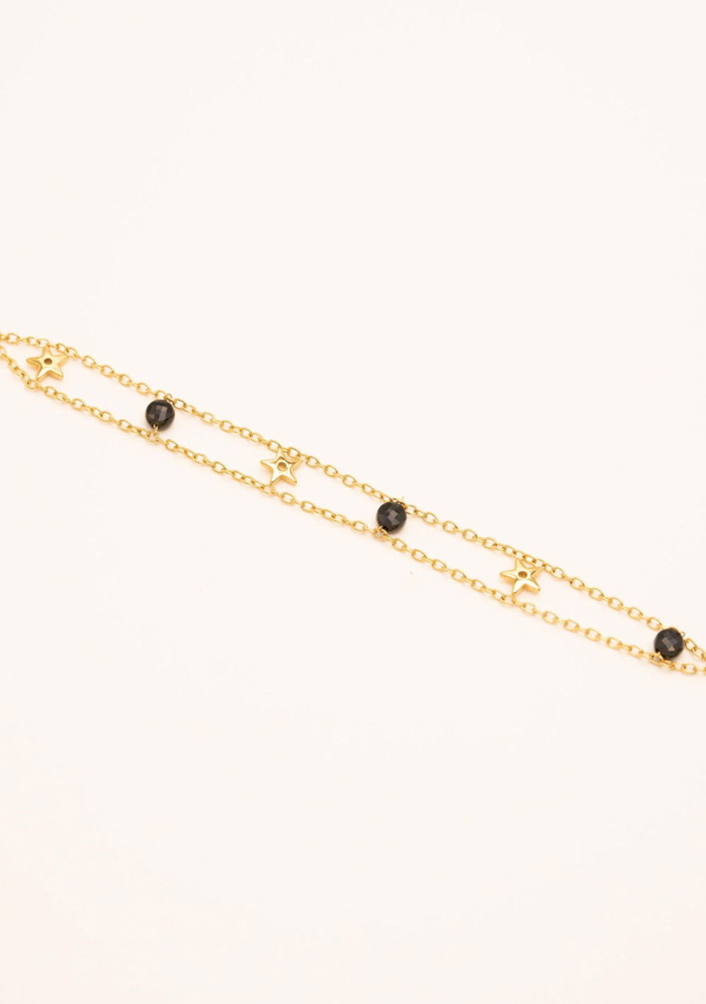 ♡ Doppelarmband mit Sternen und Steinen