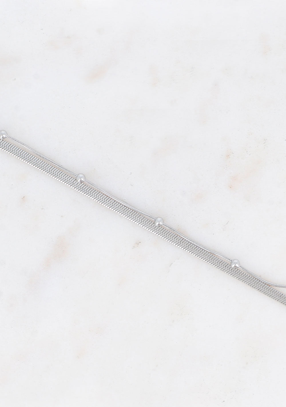 ♡ Doppelarmband mit Schlangengeflecht