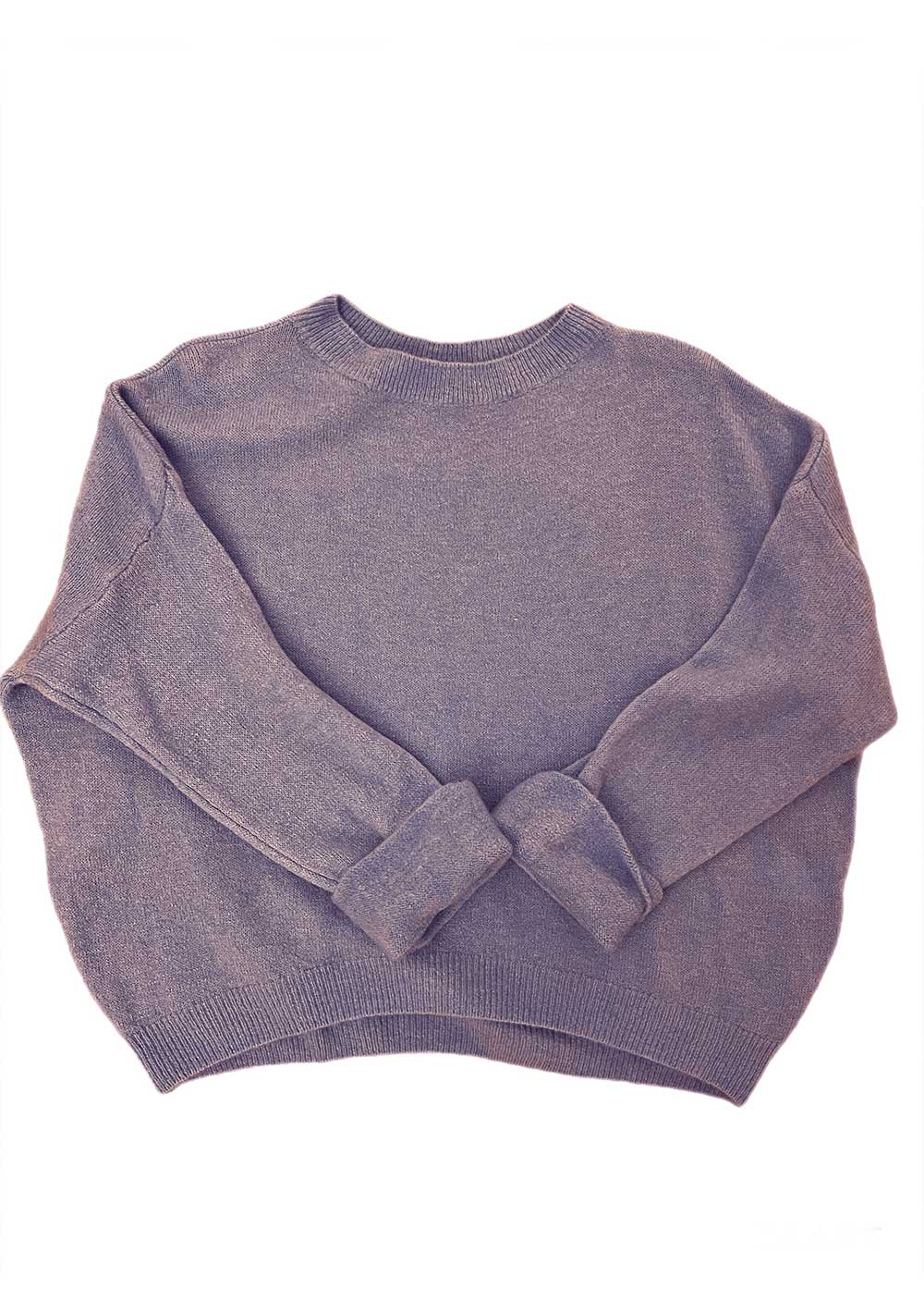 ♡ Strickpullover mit Krempelarm