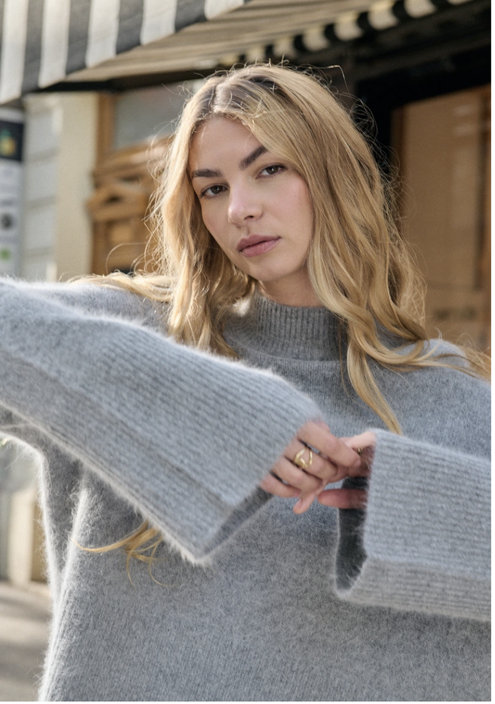 ♡ Angorapullover mit Stehkragen