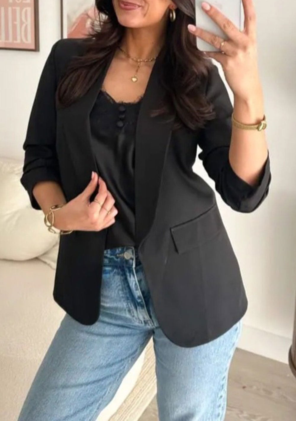 ♡ Blazer mit geschopptem Arm