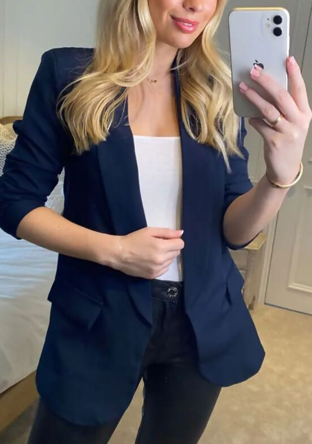 ♡ Blazer mit geschopptem Arm