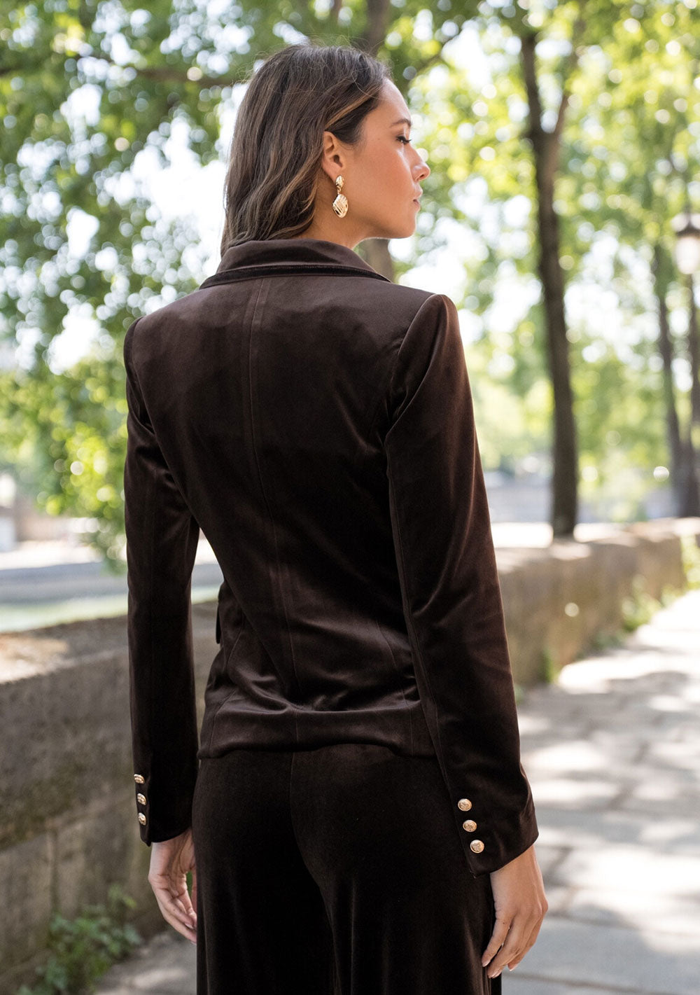 ♡ Samtblazer mit Goldknöpfen