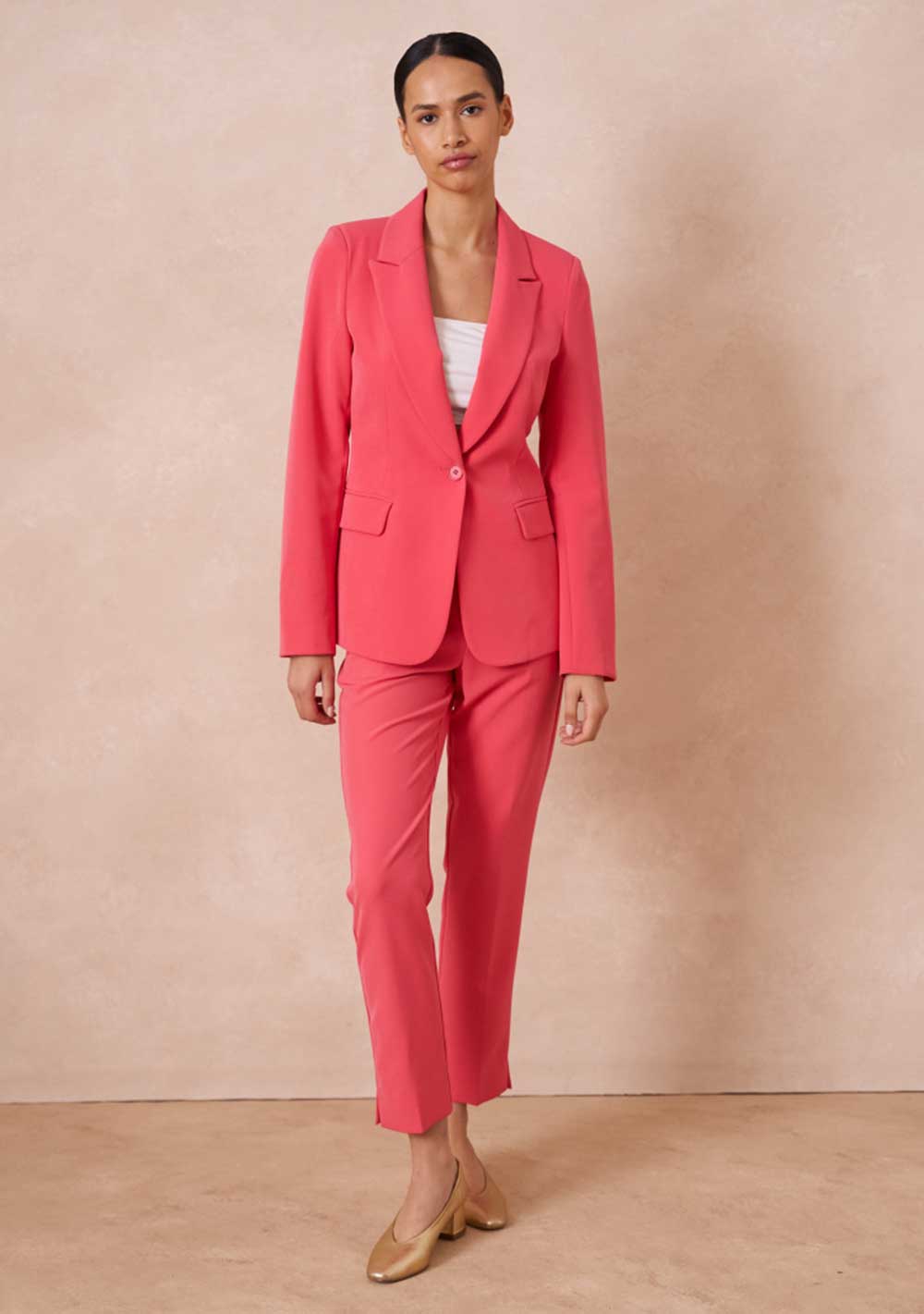 ♡ Taillierter Einknöpfiger Blazer