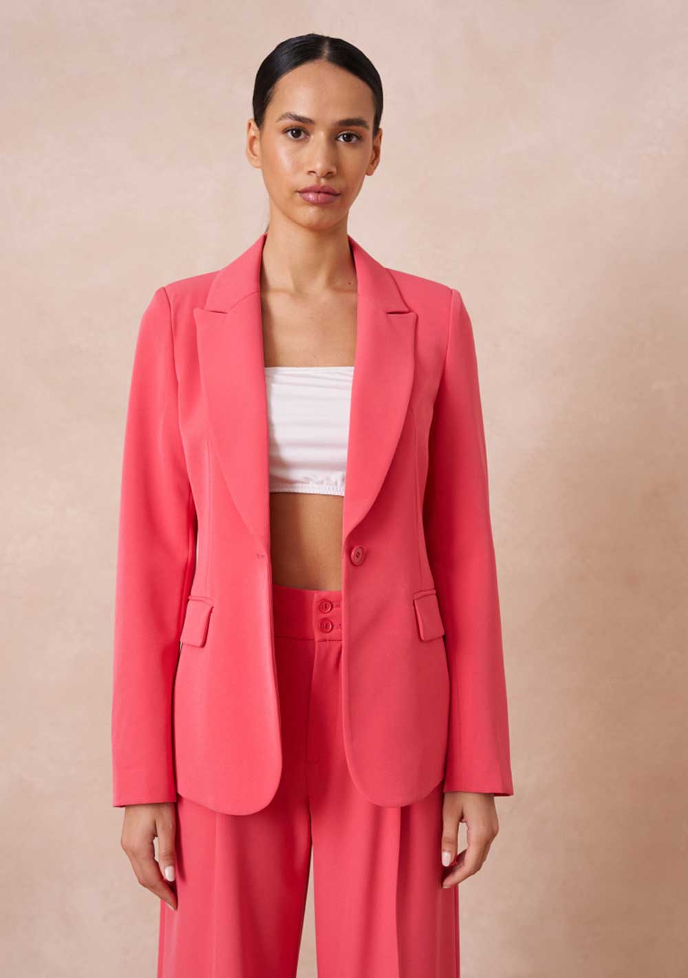 ♡ Taillierter Einknöpfiger Blazer