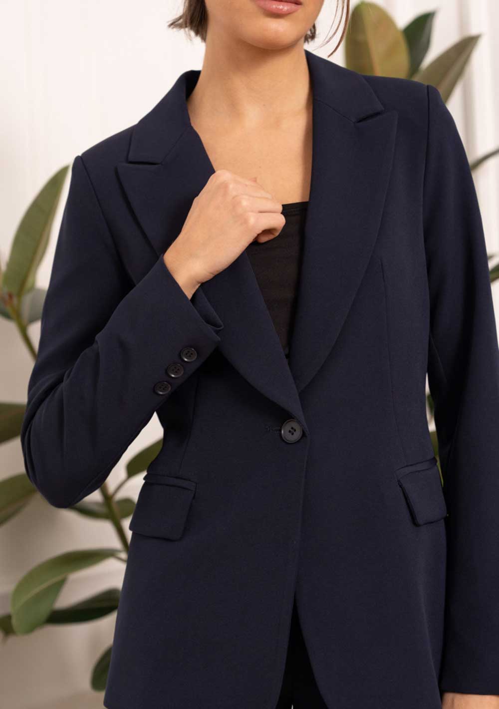 ♡ Taillierter Einknöpfiger Blazer