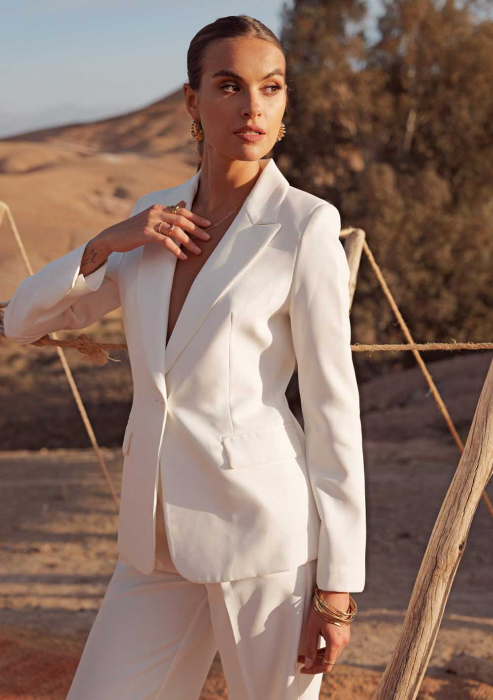 ♡ Taillierter Einknöpfiger Blazer