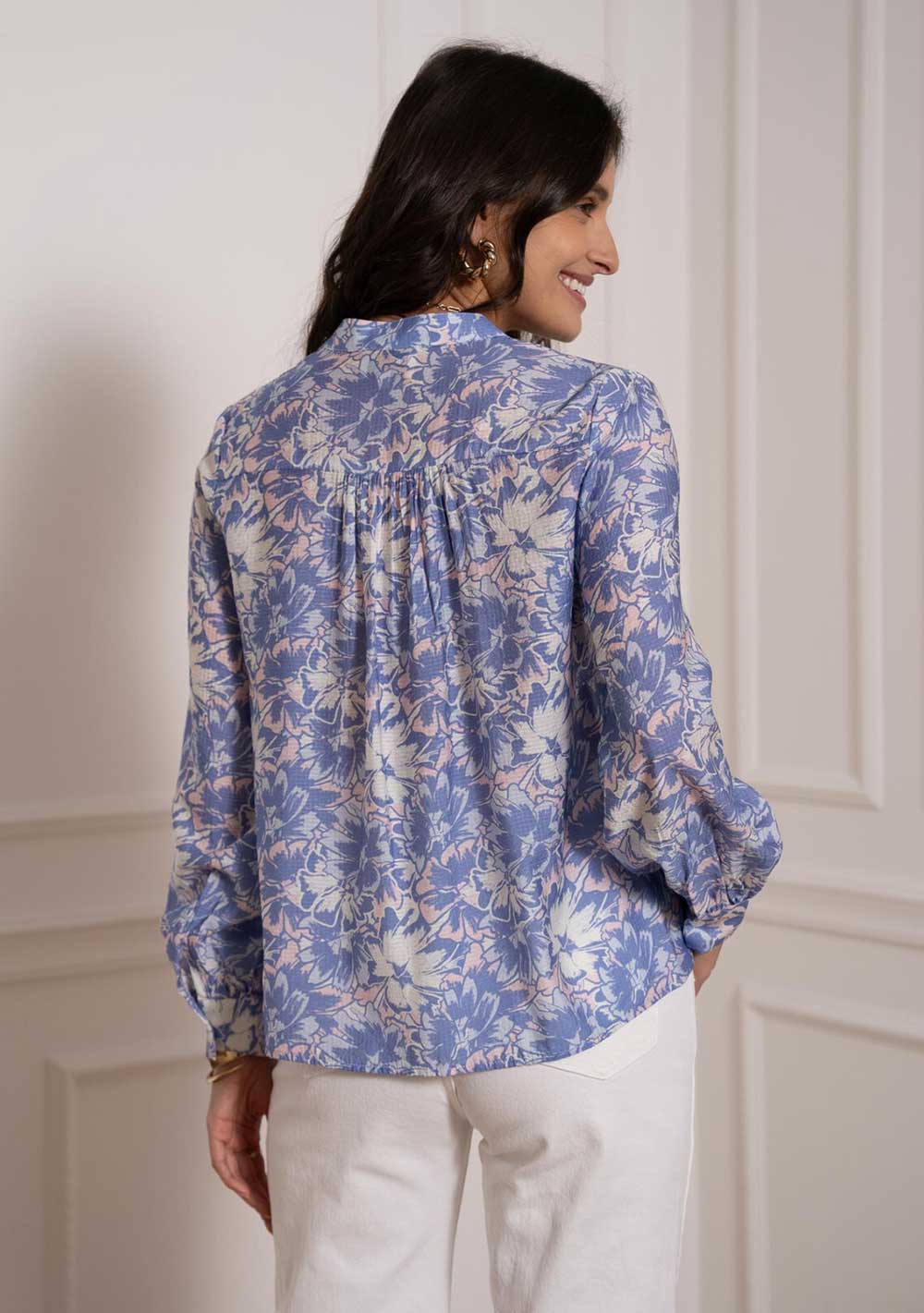 ♡ Bluse mit Palmen-Print