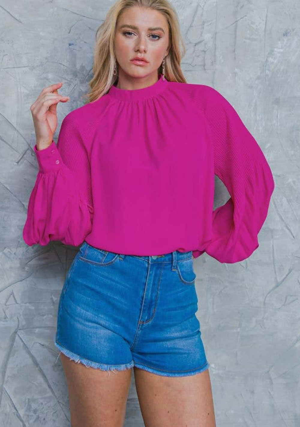 ♡ Bluse mit Ballonärmeln
