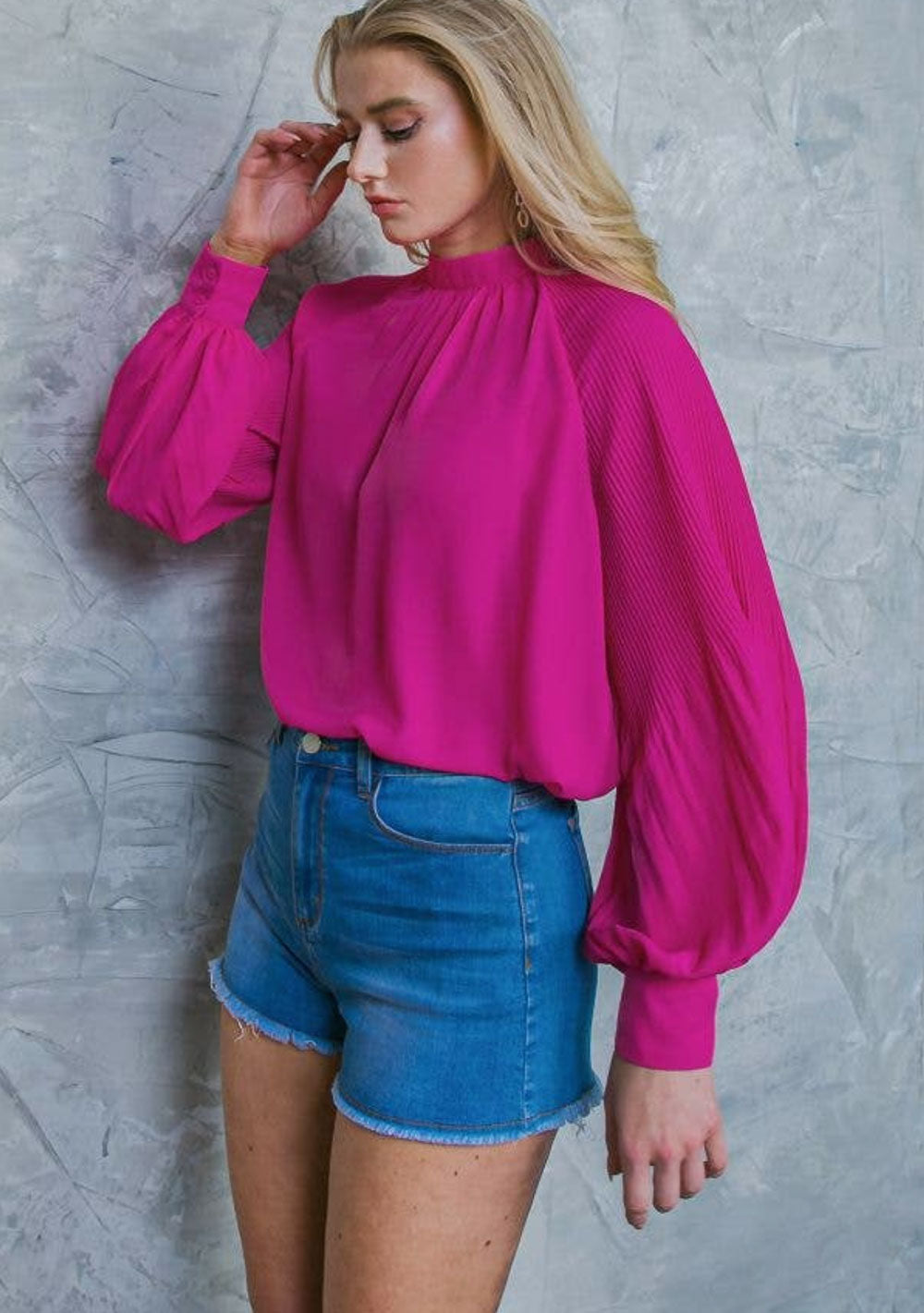 ♡ Bluse mit Ballonärmeln