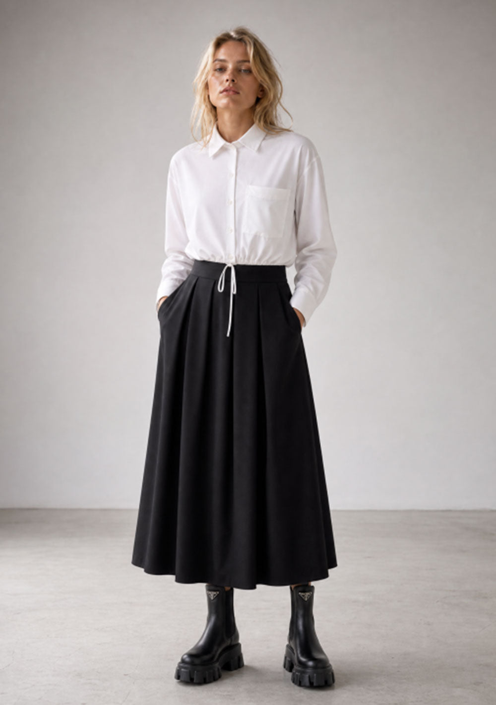 ♡ Bluse aus Technical Jersey