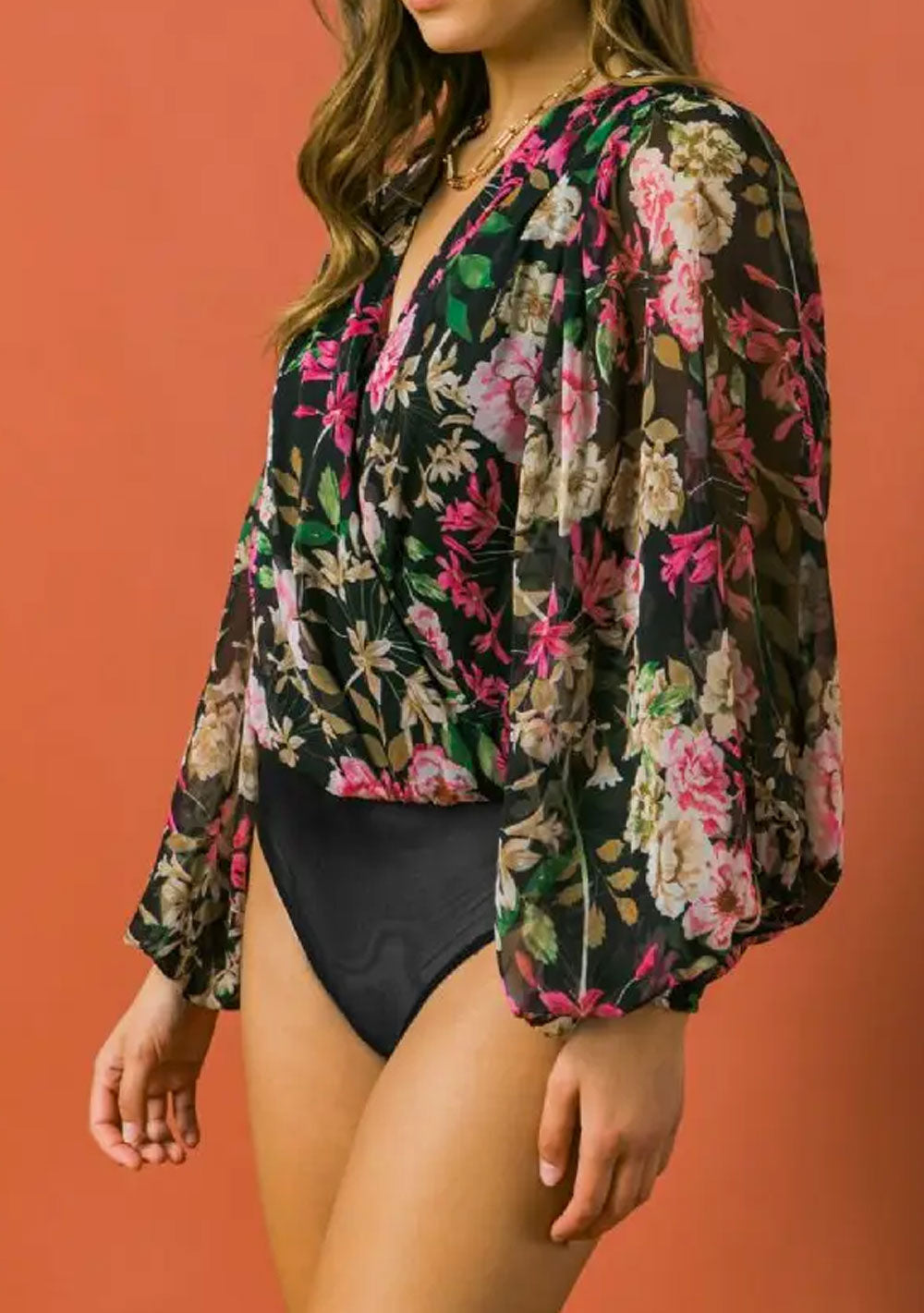 ♡ Body mit Blütenprint