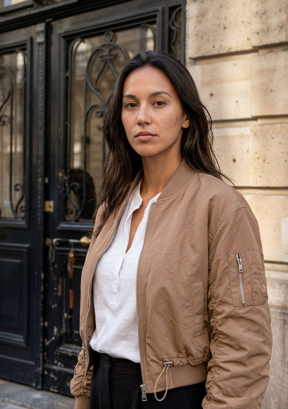 ♡ Bomberjacke mit farbigen Innenfutter
