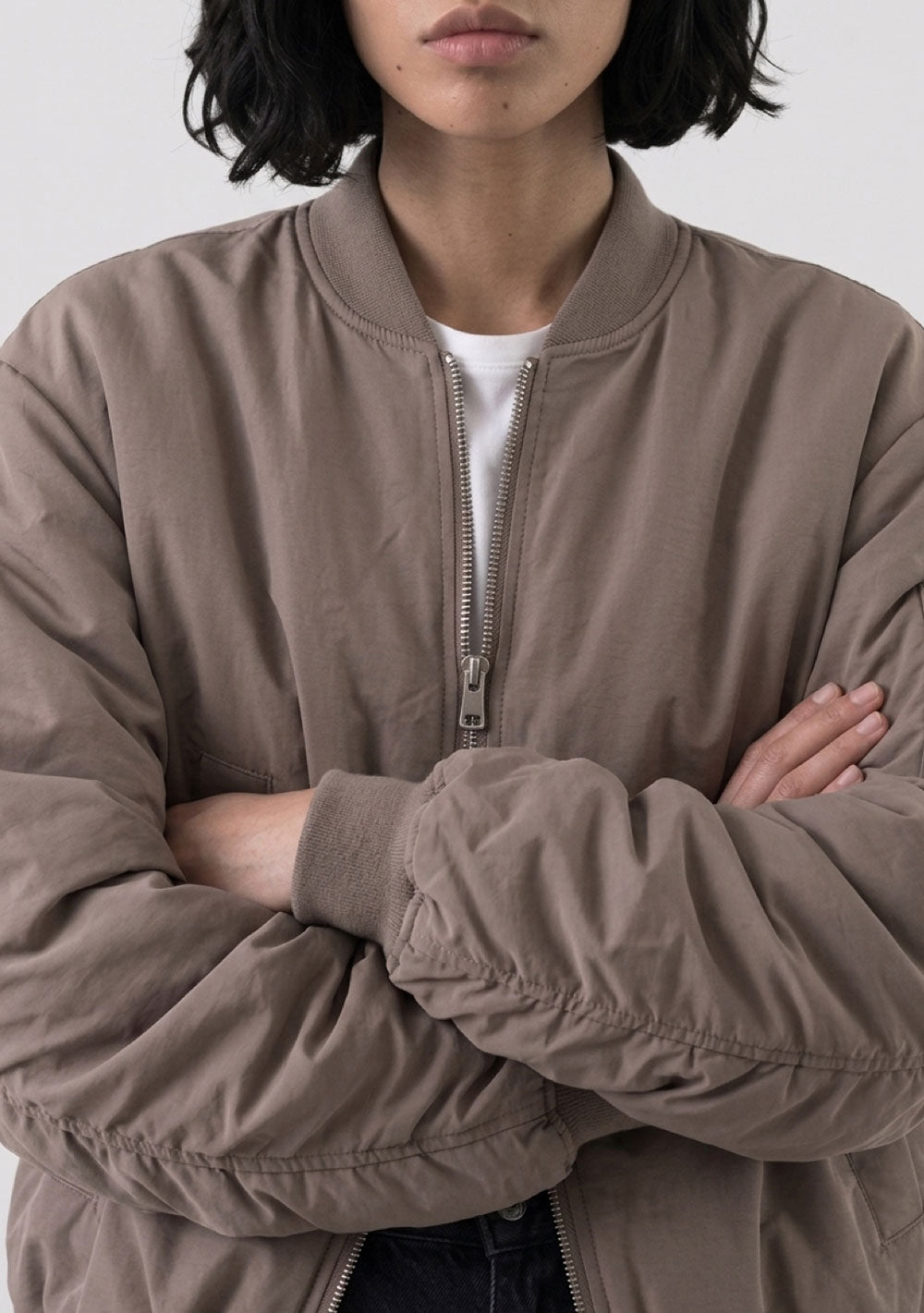 ♡ Bomberjacke mit farbigen Innenfutter