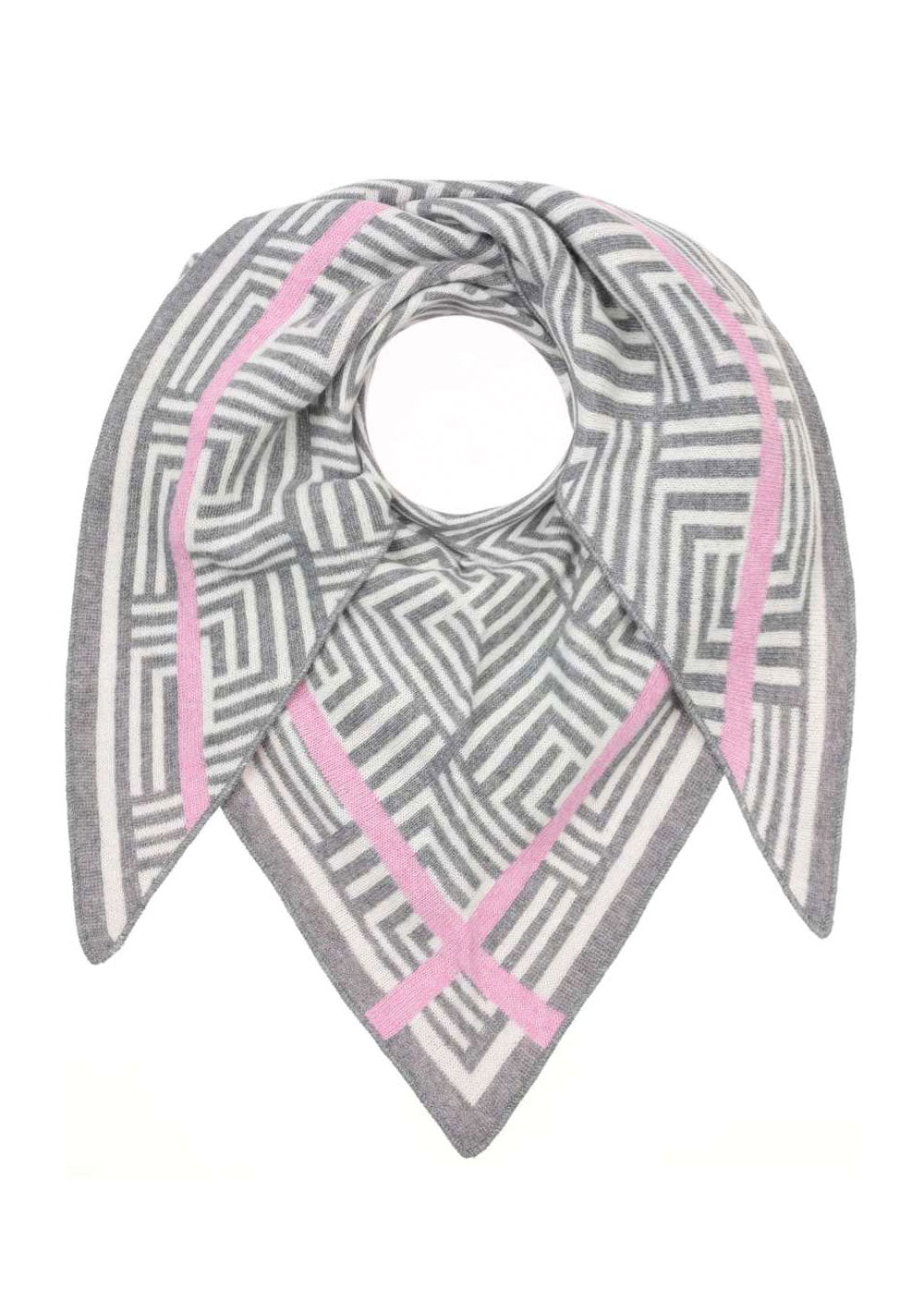 ♡ Dreieckstuch, Kaschmirmix, Geometrisches Muster