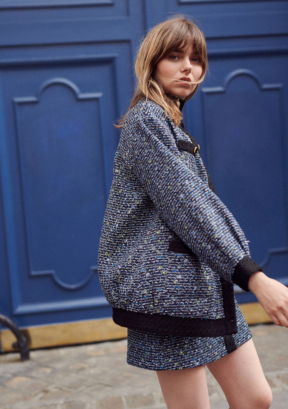 ♡ Oversized Tweed-Jacke