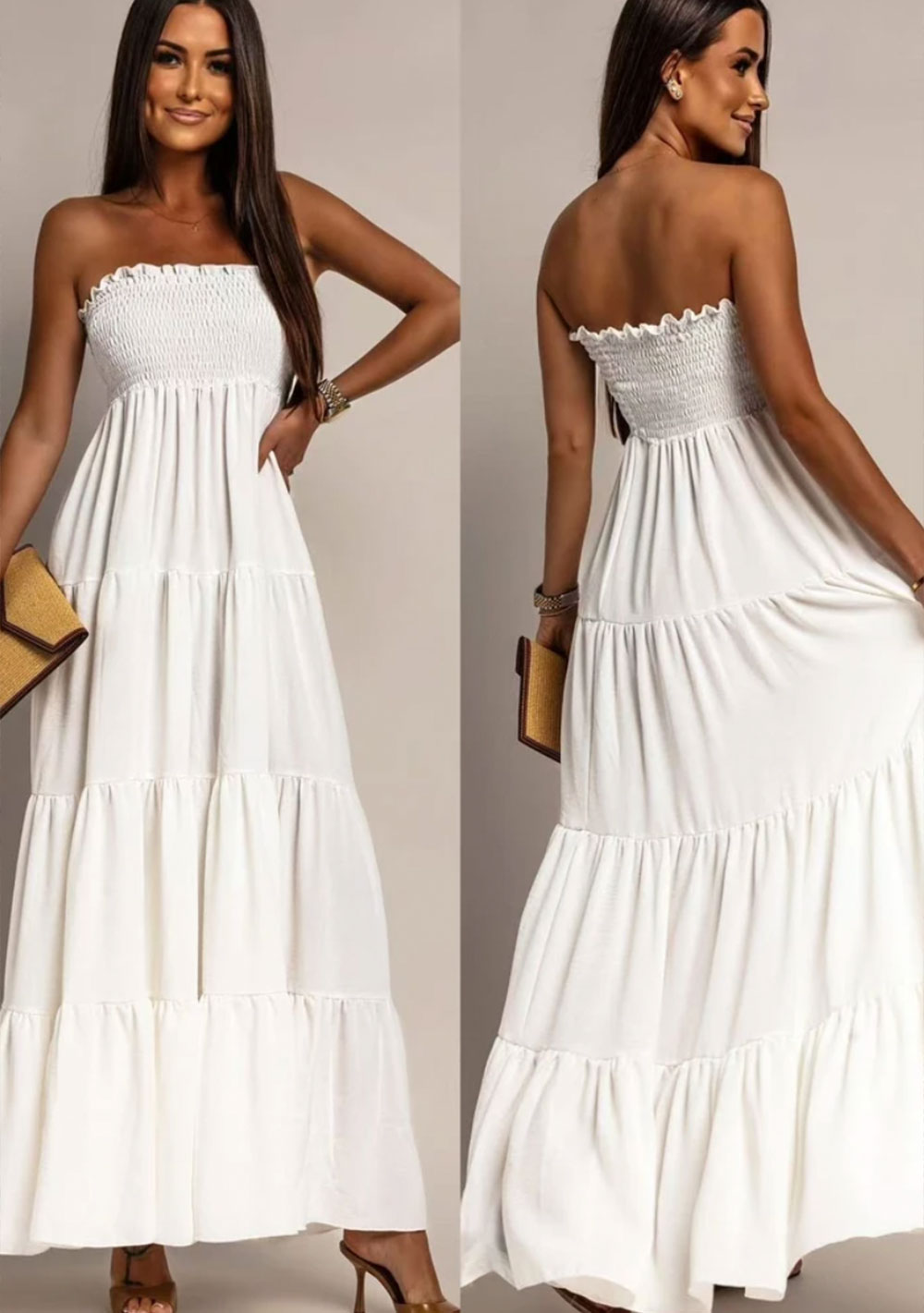 Bustier-Maxikleid