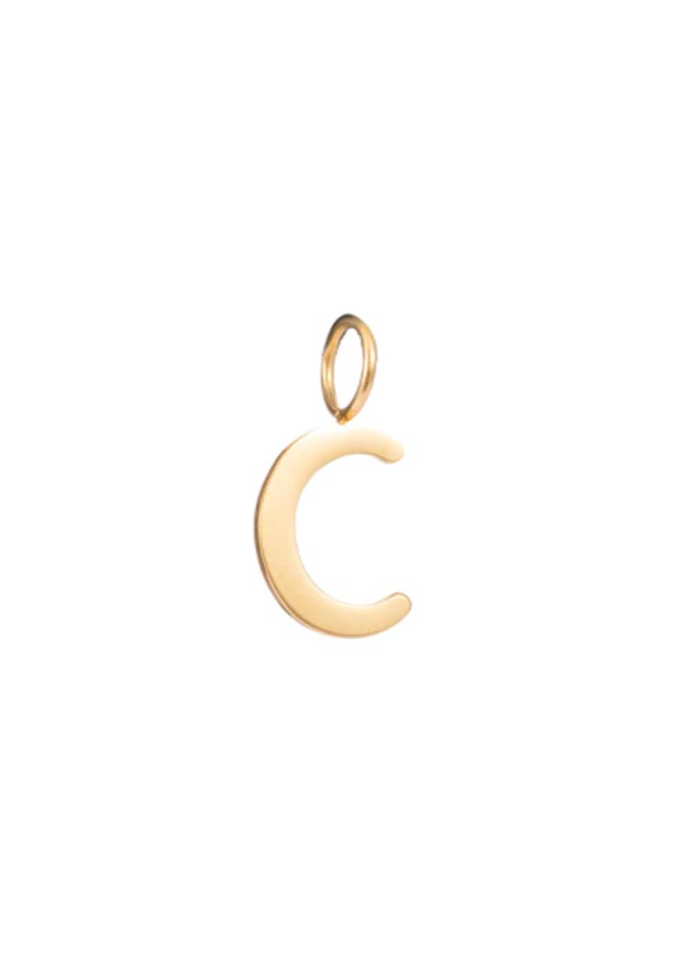 ♡ Goldfarbener Letter Charm