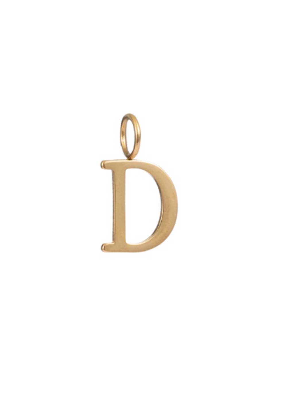 ♡ Goldfarbener Letter Charm