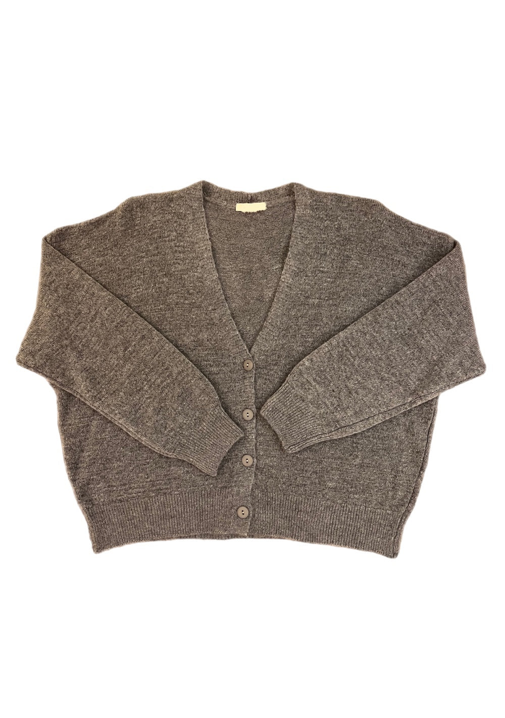 ♡ Lockere Strickjacke mit Knöpfen