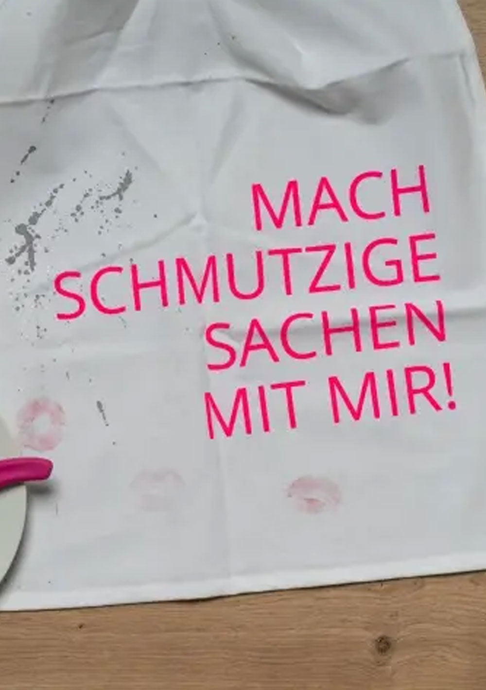 ♡ Geschirrtuch weiss, MACH SCHMUTZIGE SACHEN MIT MIR