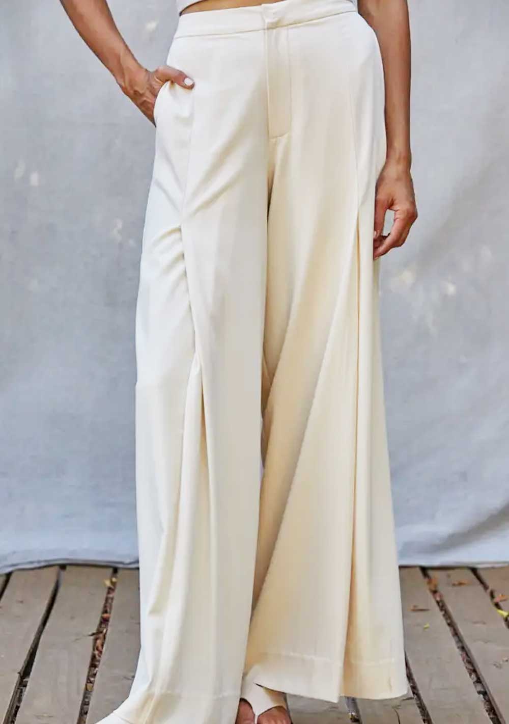 ♡ Hose mit extra weitem Bein und Kellerfalte