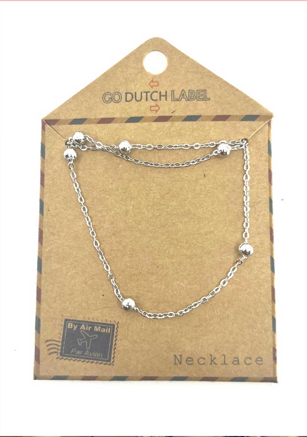 ♡ Goldfarbene Gliederkette mit Kugeln