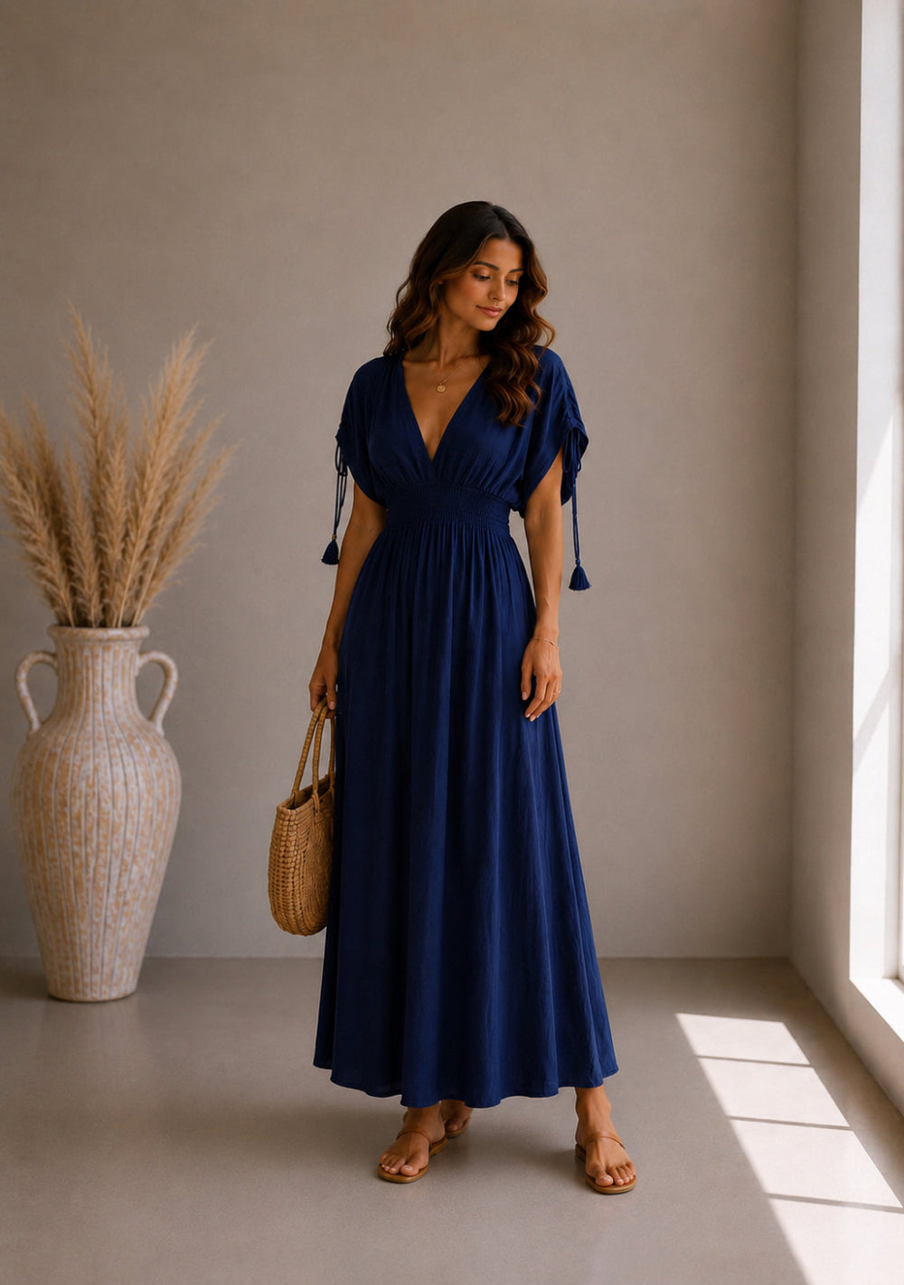 ♡ Maxikleid mit V-Neck