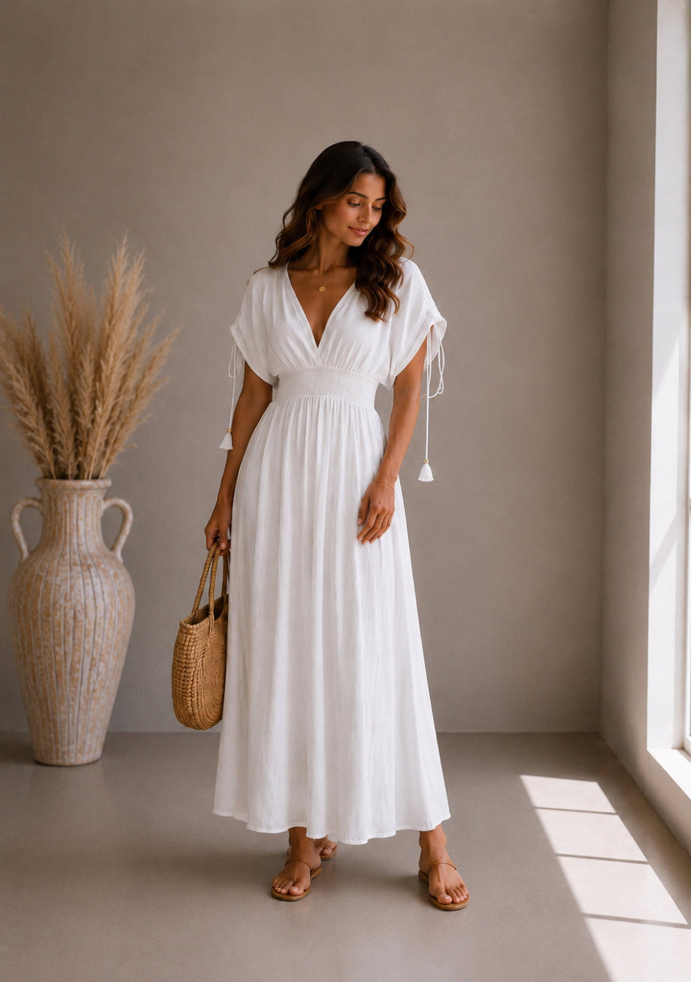 ♡ Maxikleid mit V-Neck