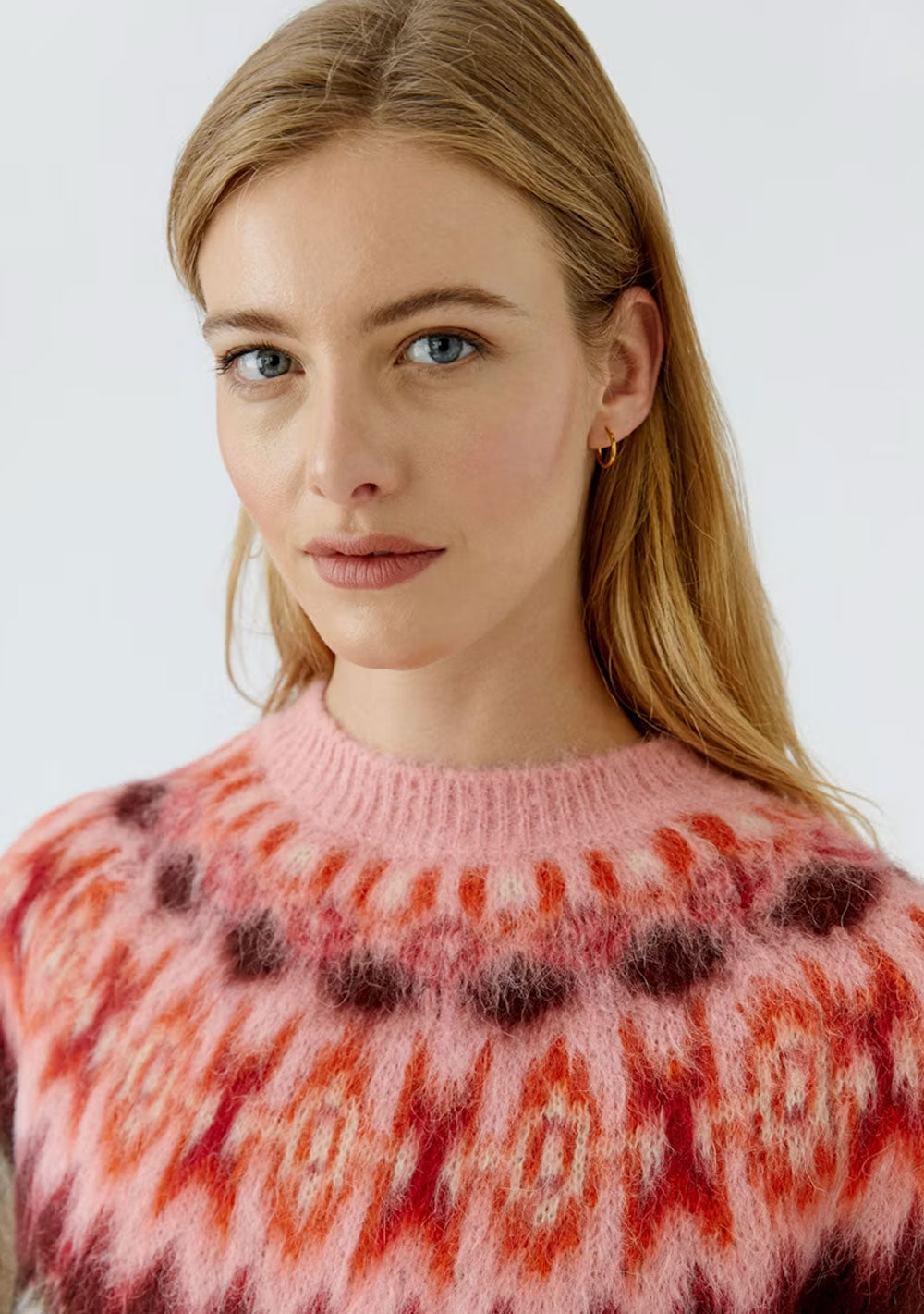 ♡ Flauschige Pullover aus Alpaka im Jacquard gestrickt