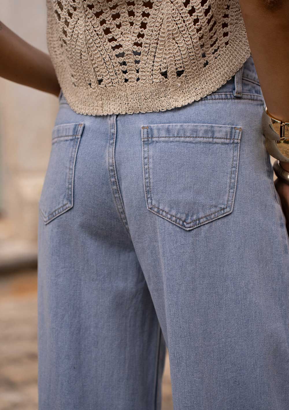 ♡ Jeans, Palazzo, weites Bein