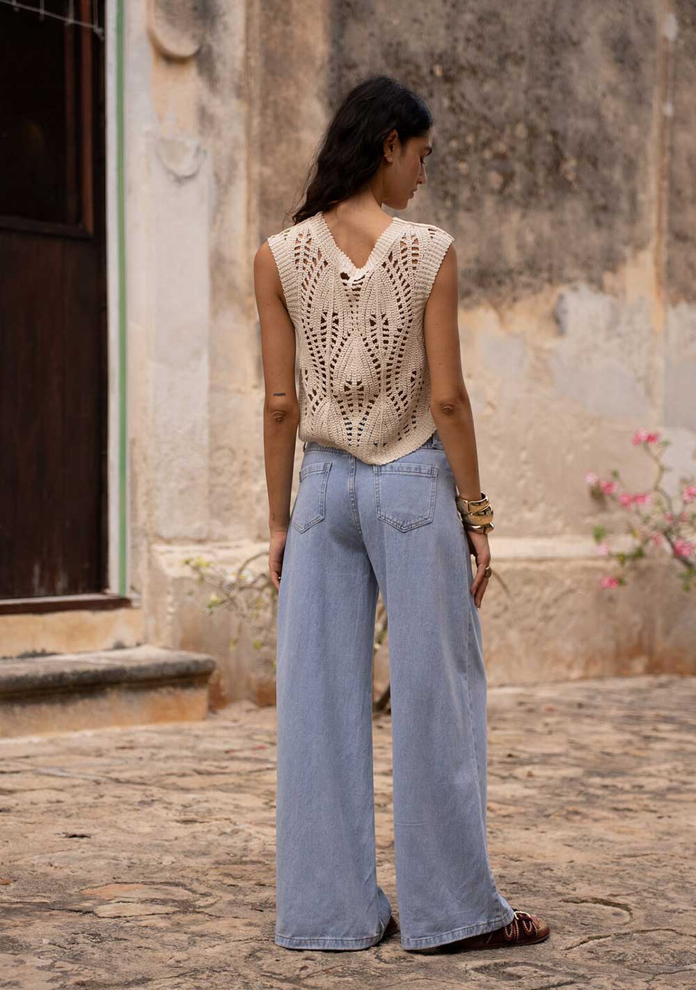 ♡ Jeans, Palazzo, weites Bein