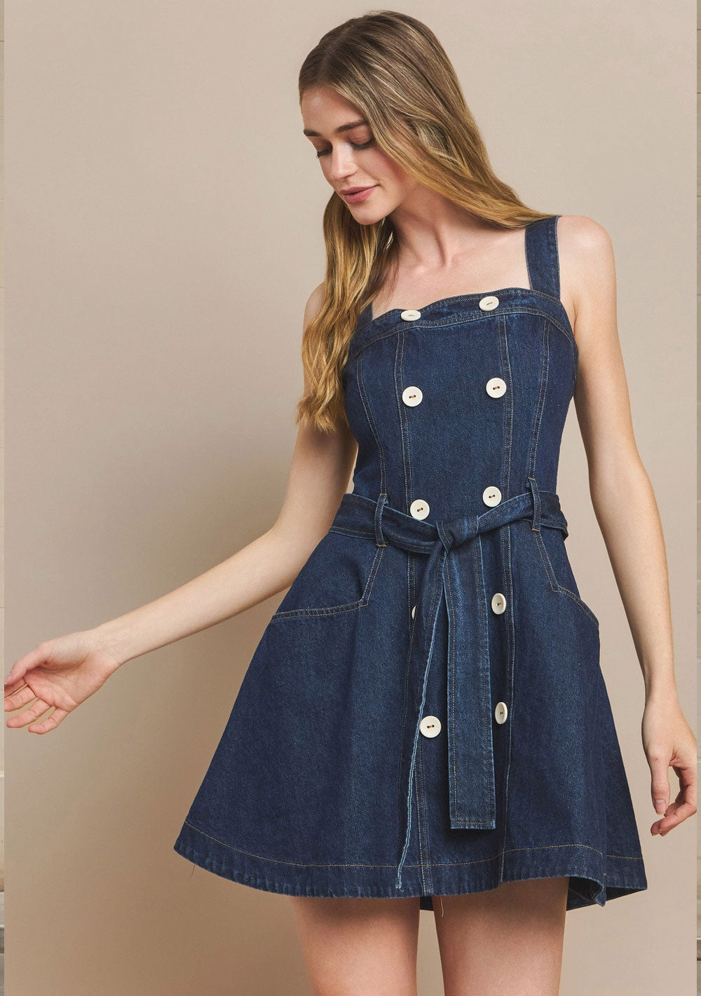 ♡ A-Linien Jeanskleid