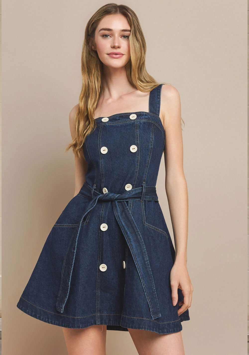 ♡ A-Linien Jeanskleid