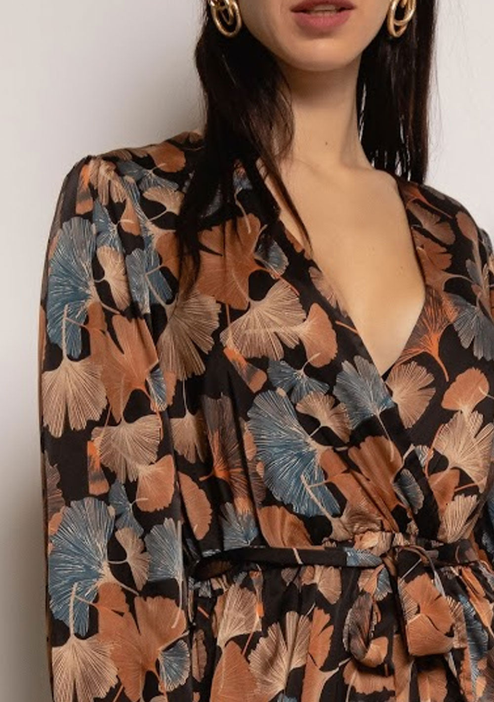 ♡ Maxikleid in Wickeloptik mit Gürtel