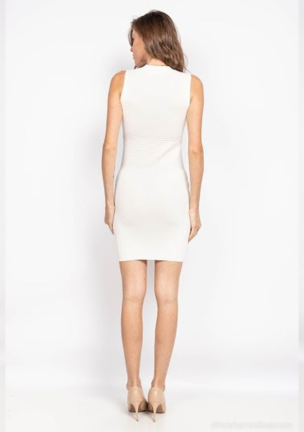 ♡ Strick-Minikleid mit Goldknöpfen