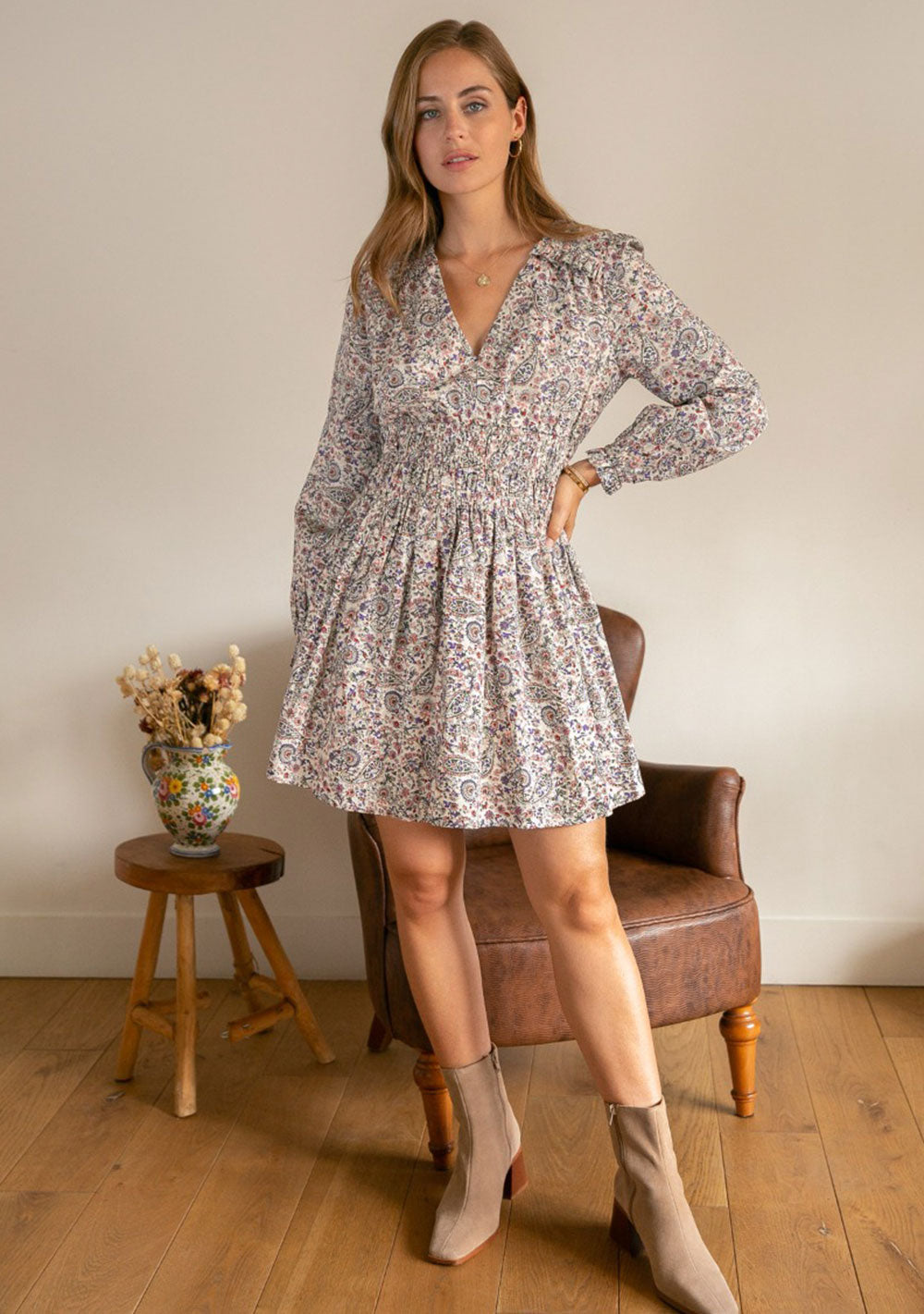 ♡ Minikleid mit Paisleyprint