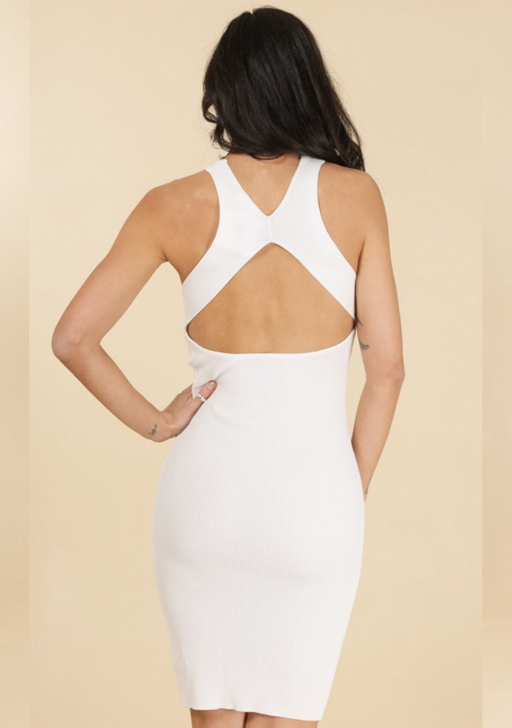 ♡ Kleid aus Stretch-Strick mit Cut-outs