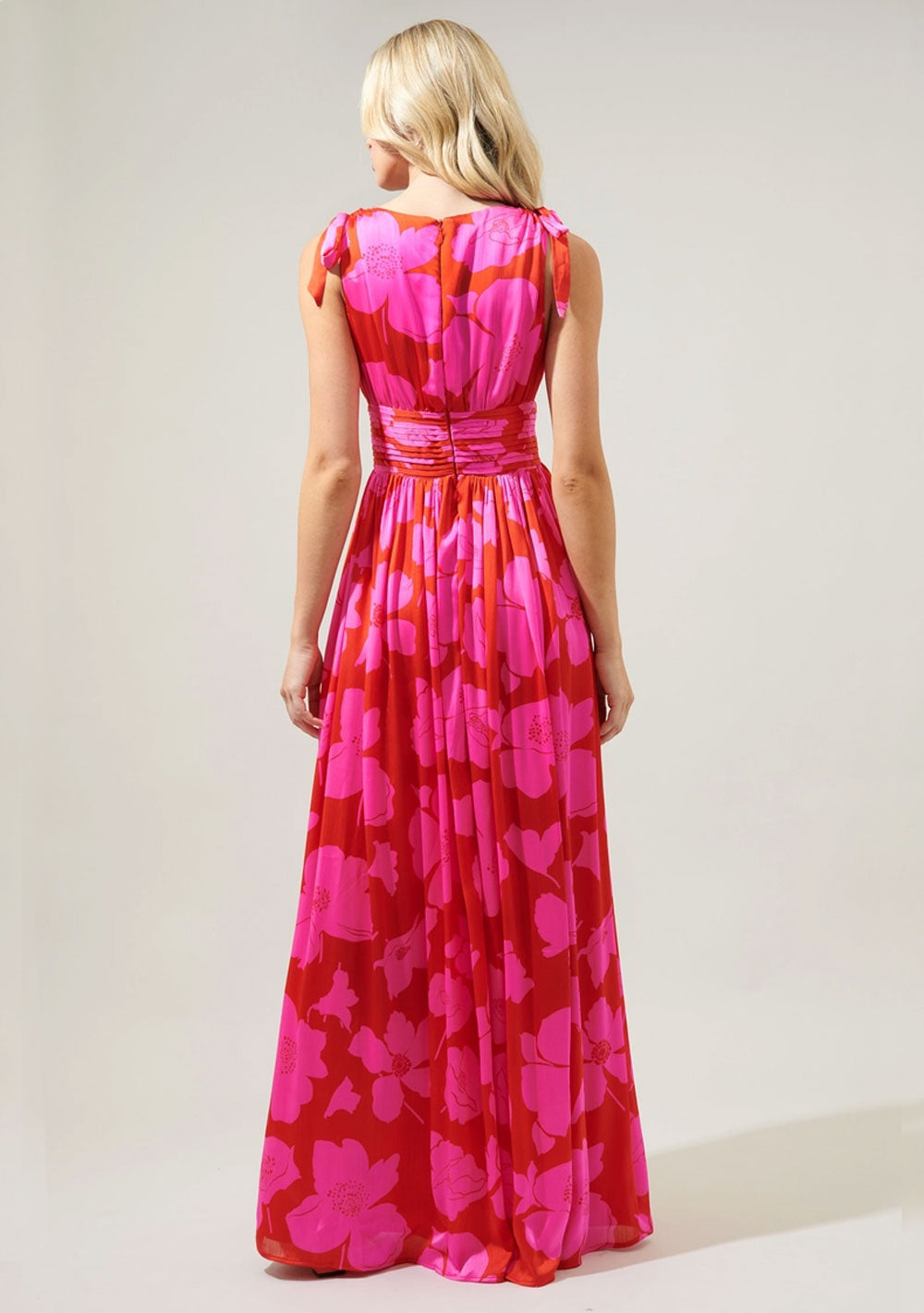 ♡ Maxikleid mit plissiertem Bund