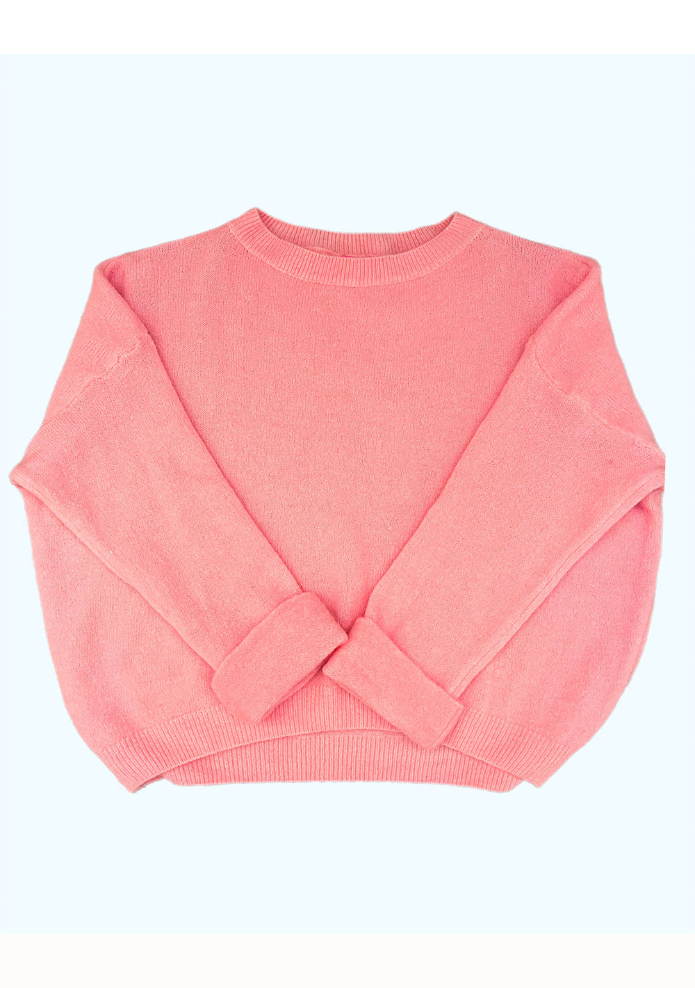 ♡ Strickpullover mit Krempelarm