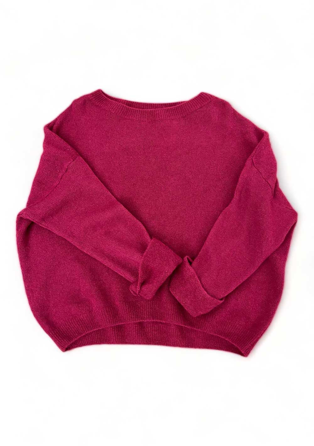 ♡ Strickpullover mit Krempelarm