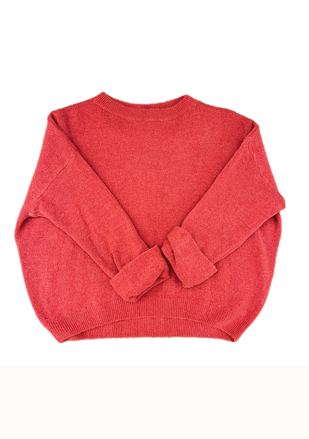 ♡ Strickpullover mit Krempelarm