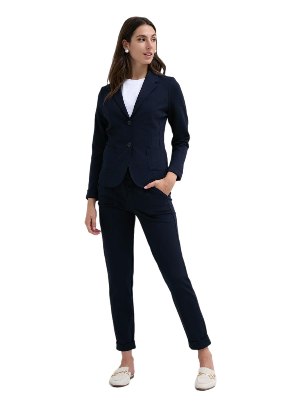 ♡ Chino Hose mit Krempelsaum