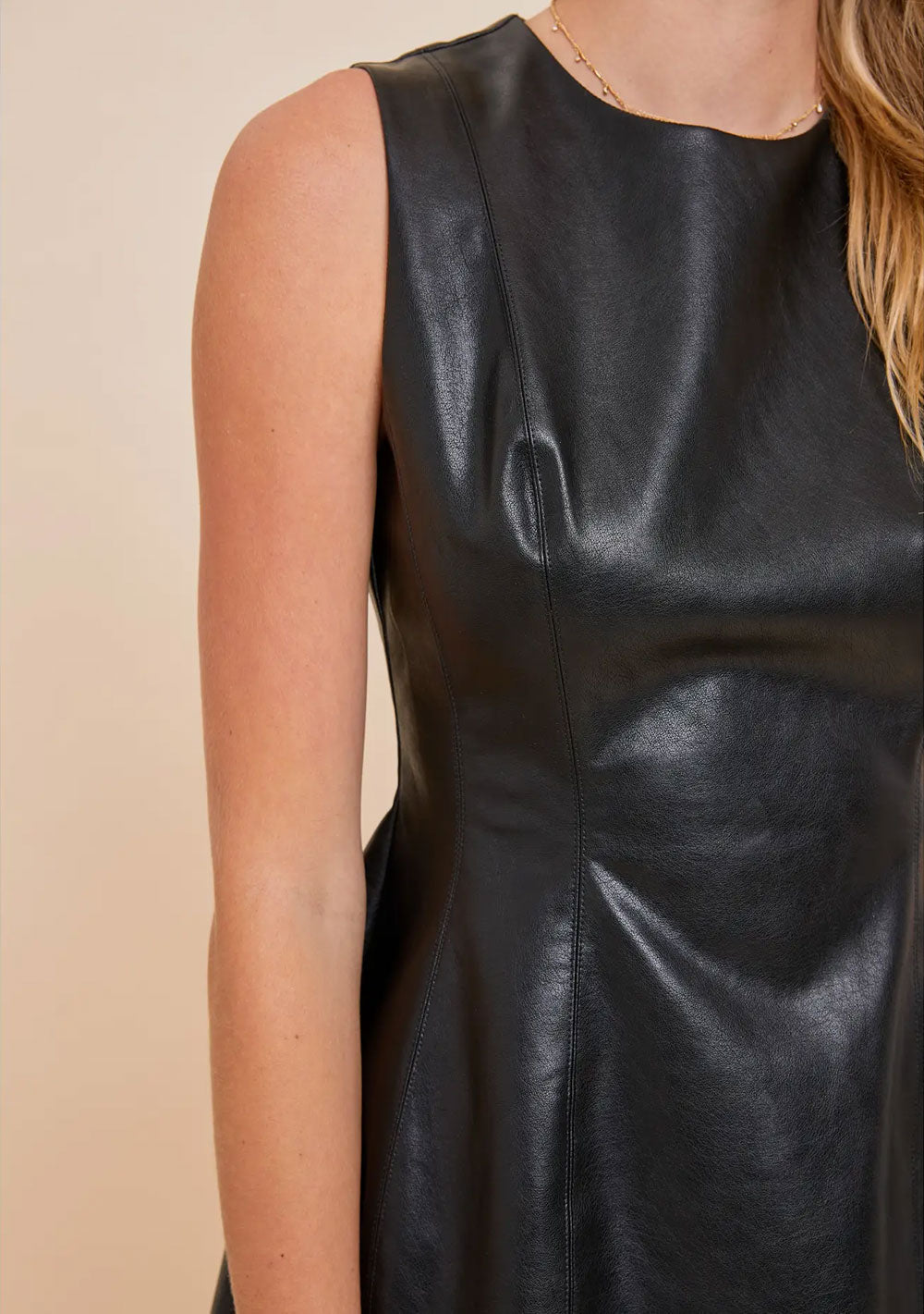 ♡ Minikleid in Lederoptik