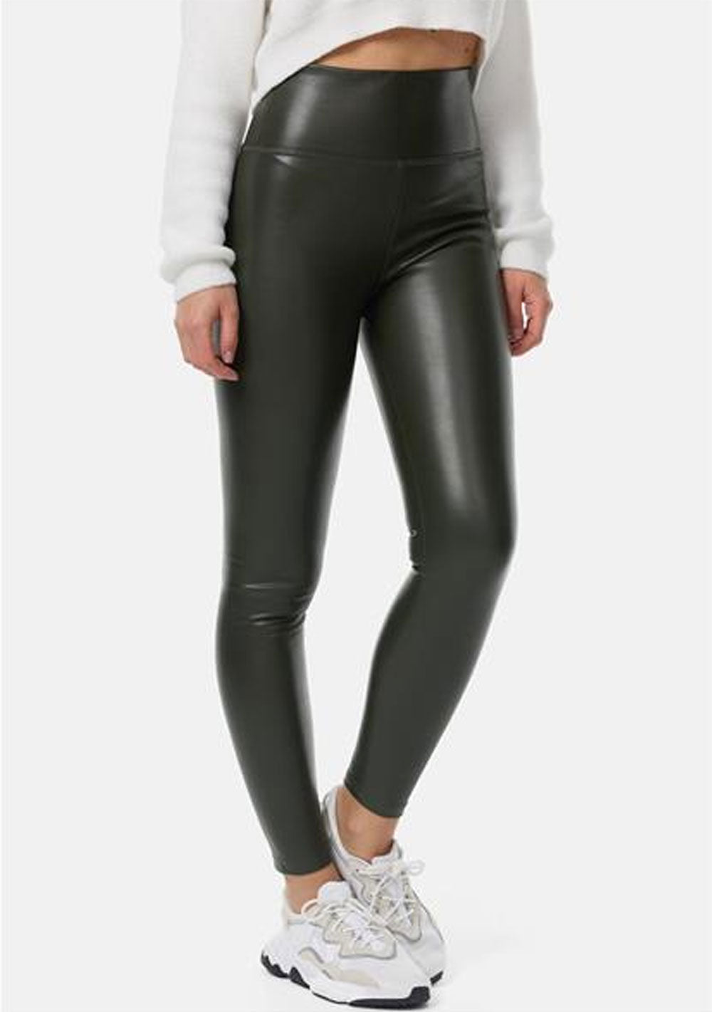 ♡ Warme Leggings aus Stretch-Kunstleder