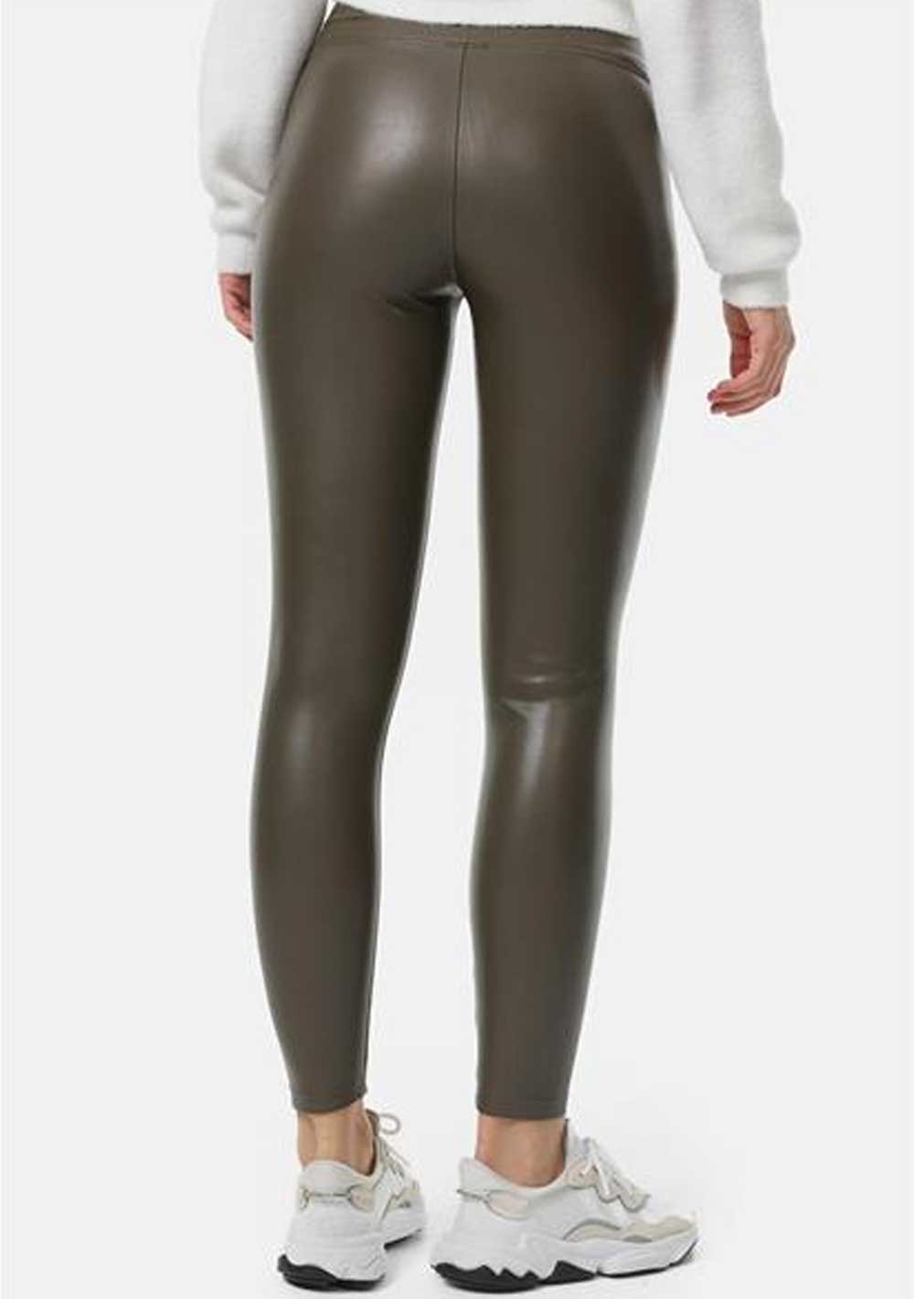 ♡ Warme Leder-Effekt Leggings
